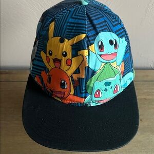 Nintendo 2016 Pokémon Characters Pikachu Charmander Bulbasaur Squirtle Men’s Cap